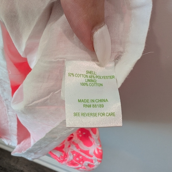 Lilly Pulitzer Vibrant Pink and White Patterned Dress - Picture 5 of 8